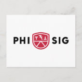 Carte Postale Logo Phi Sigma Kappa (Devant)