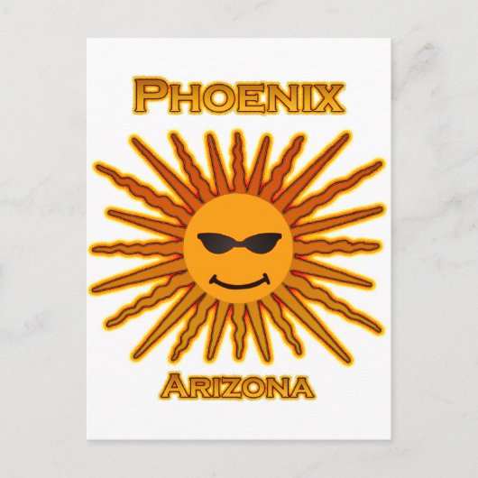 Carte Postale Logo Phoenix Arizona Sun (Devant)