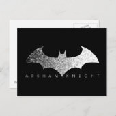 Carte Postale Logo Pixel Batman Arkham Knight (Devant / Derrière)