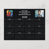 Carte Postale Logo professionnel personnalisé 2026 Calendrier no (Devant)
