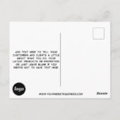 Carte Postale Logo promotionnel (Dos)