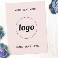 Logo promotionnel Business Blush Pink