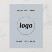 Carte Postale Logo promotionnel Business Powder Blue (Devant)