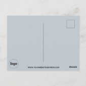 Carte Postale Logo promotionnel Business Powder Blue (Dos)