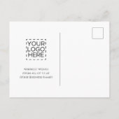 Carte postale Logo Retro Business Christmas Painti (Dos)