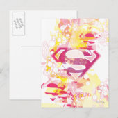 Carte Postale Logo Retro Supergirl (Devant / Derrière)