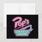Carte Postale Logo rose du magasin Chock'Lit de Pop (Devant / Derrière)