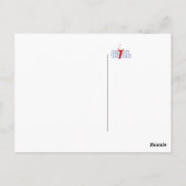 Carte Postale Logo - Rouge Blanc & Bleu Objectif (Dos)