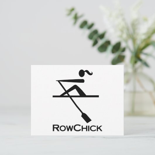 Carte Postale Logo RowChick (Debout devant)