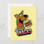 Carte Postale Logo Scooby-Doo "Scooby Snacks" (Devant / Derrière)