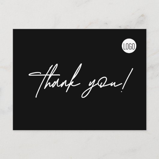 Carte Postale Logo simple pour une entreprise immobilière person (Devant)