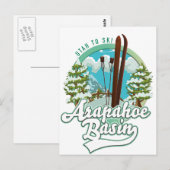 Carte Postale Logo ski Arapahoe Basin Utah (Devant / Derrière)