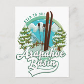 Carte Postale Logo ski Arapahoe Basin Utah (Devant)