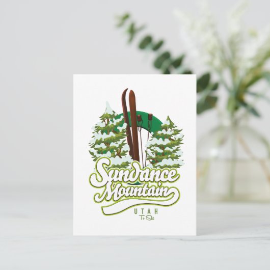 Carte Postale logo ski de Sundance Mountain Utah (Debout devant)