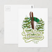 Carte Postale logo ski de Sundance Mountain Utah (Devant / Derrière)