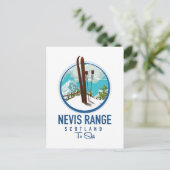 Carte Postale Logo ski Nevis Range Écosse (Debout devant)