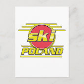 Carte Postale Logo Ski Pologne 80 (Devant)