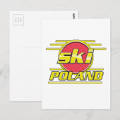 Carte Postale Logo Ski Pologne 80s (Devant / Derrière)