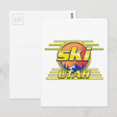 Carte Postale logo ski Utah 1980 (Devant / Derrière)