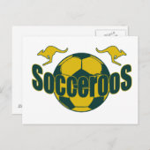 Carte Postale Logo Socceroos World soccer Roos cadeaux (Devant / Derrière)