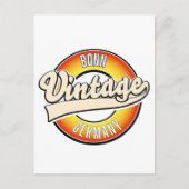 Carte Postale logo style vintage Bonn (Devant)
