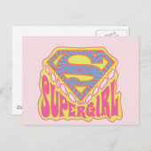 Carte Postale Logo Super Supergirl (Devant / Derrière)