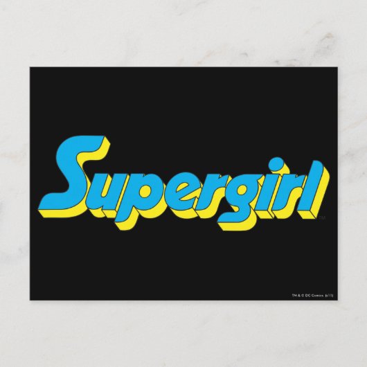 Carte Postale Logo Supergirl (Devant)