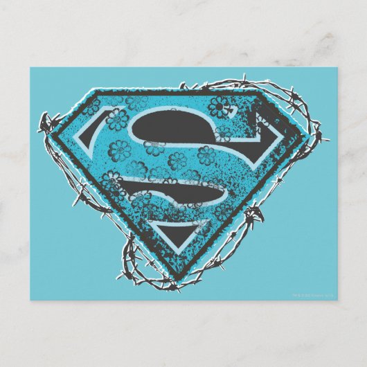 Carte Postale Logo Supergirl Barbed Wire and Flowers (Devant)