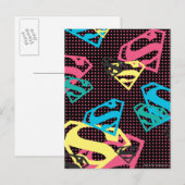 Carte Postale Logo Supergirl Motif & Pois (Devant / Derrière)