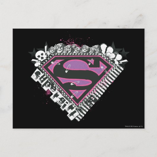 Carte Postale Logo Supergirl Pins (Devant)