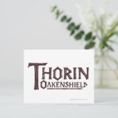 Carte Postale Logo THORIN OAKENSHIELD™ Brown (Debout devant)