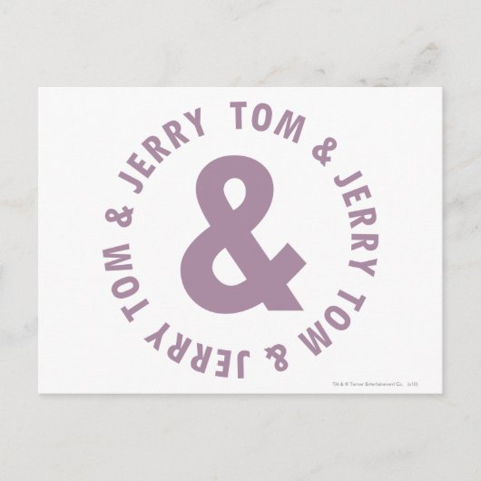 Carte Postale Logo Tom et Jerry Round 10 (Devant)