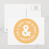 Carte Postale Logo Tom et Jerry Round 5 (Devant / Derrière)