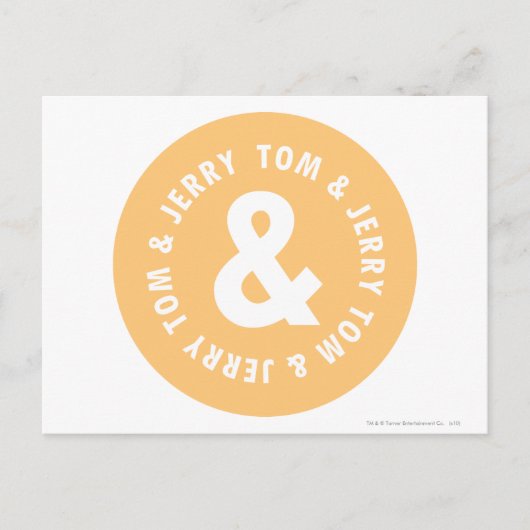 Carte Postale Logo Tom et Jerry Round 5 (Devant)