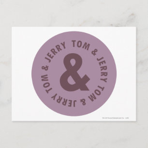 Carte Postale Logo Tom et Jerry Round 7