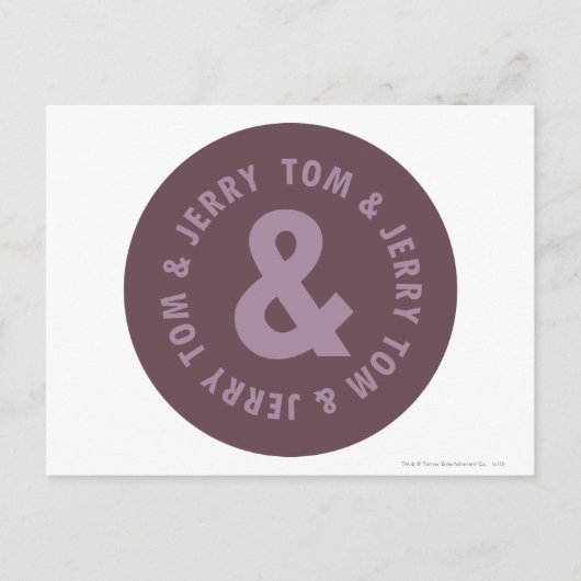 Carte Postale Logo Tom et Jerry Round 9 (Devant)