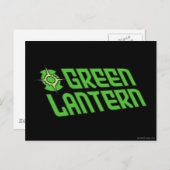 Carte Postale Logo vert lanterne rayé (Devant / Derrière)