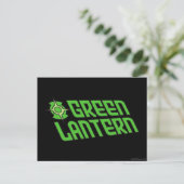 Carte Postale Logo vert lanterne rayé (Debout devant)