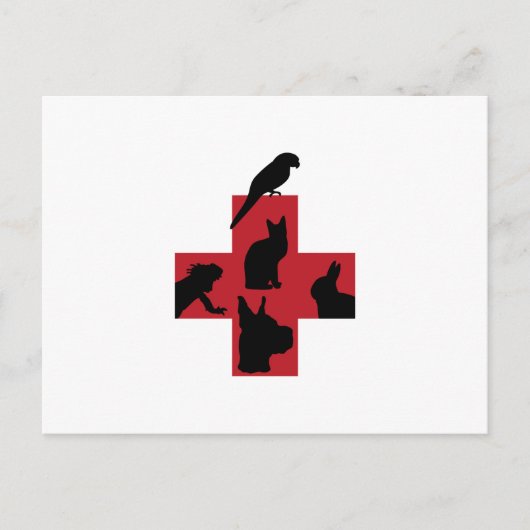 CARTE POSTALE LOGO VÉTÉRINAIRE (Devant)