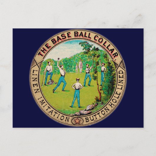 Carte Postale Logo Vintage de baseball 1868 (Devant)