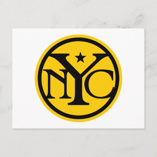 Carte Postale Logo vintage de New York (Devant)