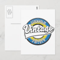 Logo vintage de Stockholm Suède