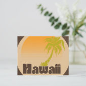 Carte Postale Logo vintage Hawaii (Debout devant)