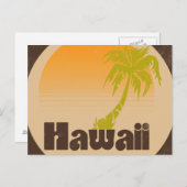 Carte Postale Logo vintage Hawaii (Devant / Derrière)