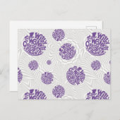 Carte Postale Logo Willy Wonka Psychedelic Graphisme (Devant / Derrière)