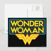 Carte Postale Logo Wonder Woman 3 (Devant / Derrière)