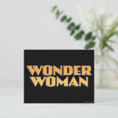 Carte Postale Logo Wonder Woman Orange (Debout devant)