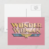 Carte Postale Logo Wonder Woman Pencil (Devant / Derrière)