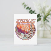 Carte Postale logo Zermatt suisse (Debout devant)