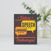 Carte Postale Logopédie du Pathologiste du futur discours (Debout devant)